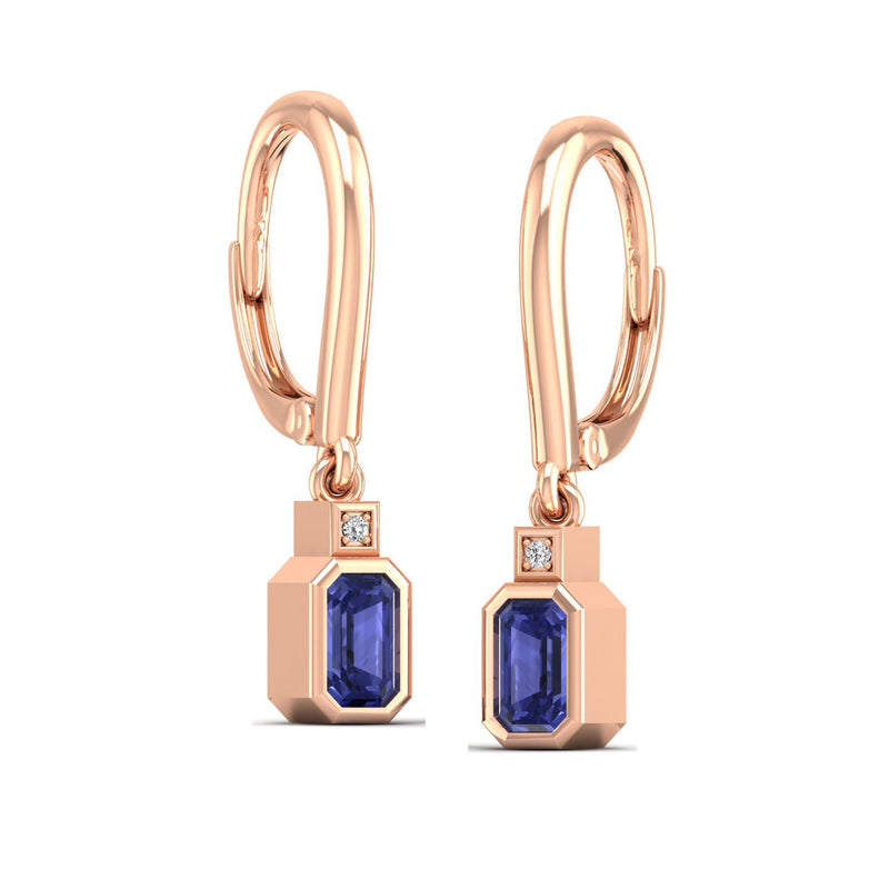 14K Rose Gold - Tanzanite