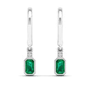 14K White Gold - Emerald