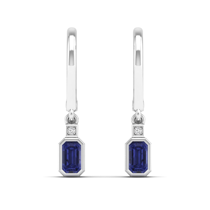 14K White Gold - Tanzanite