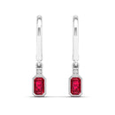 14K White Gold - Ruby