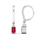 14K White Gold - Ruby