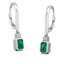 14K White Gold - Emerald