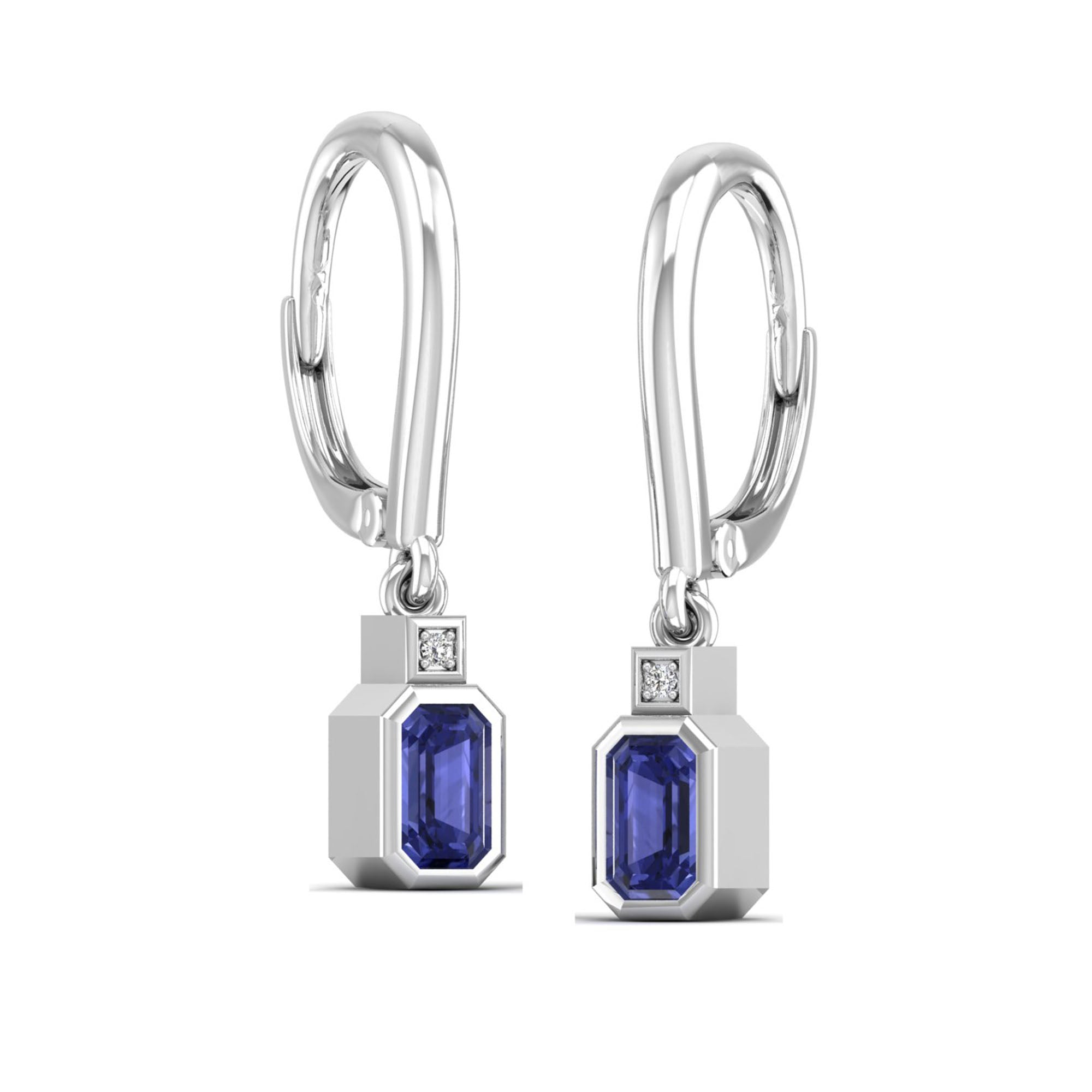 14K White Gold - Tanzanite
