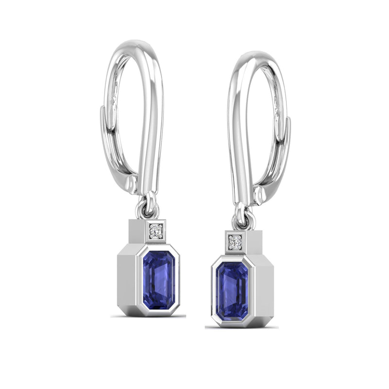 14K White Gold - Tanzanite