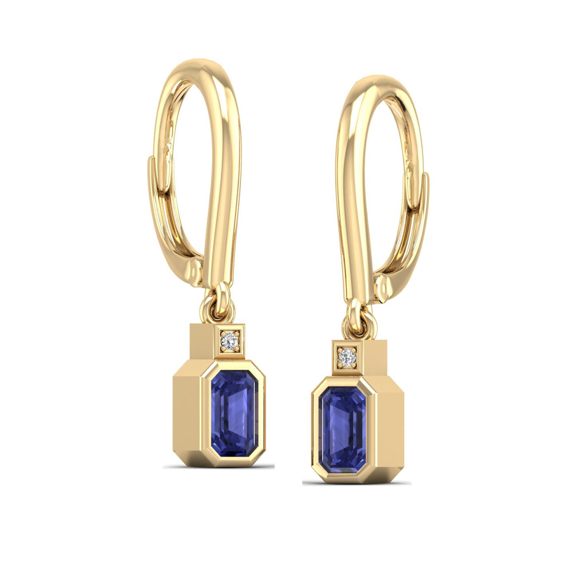 14K Yellow Gold - Tanzanite