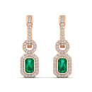 14K Rose Gold - Emerald