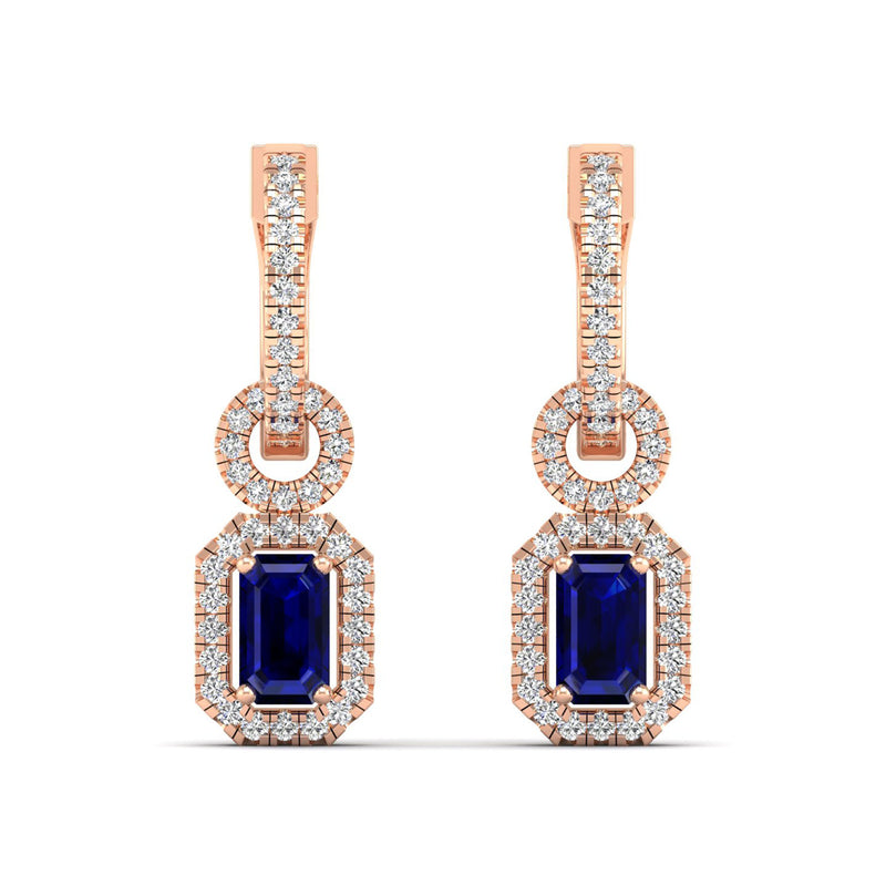 14K Rose Gold - Sapphire