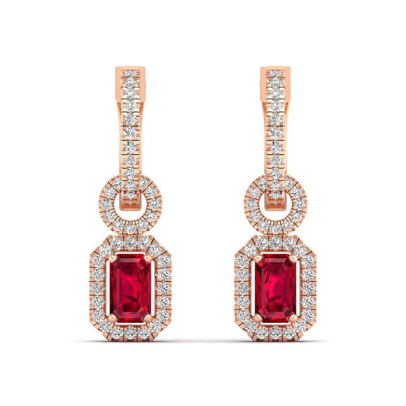 14K Rose Gold - Ruby