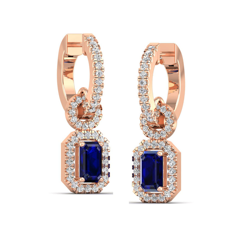 14K Rose Gold - Sapphire