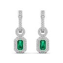 14K White Gold - Emerald