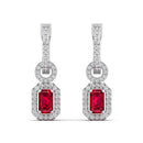 14K White Gold - Ruby