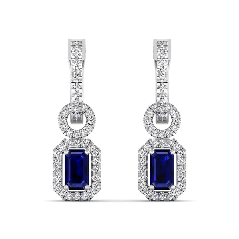 14K White Gold - Sapphire