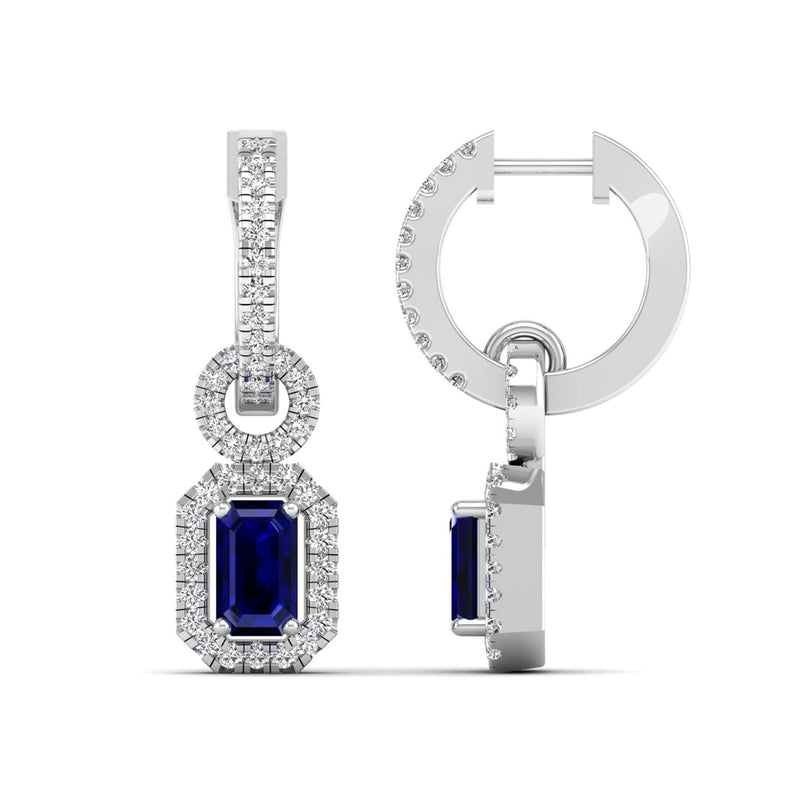 14K White Gold - Sapphire