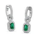 14K White Gold - Emerald
