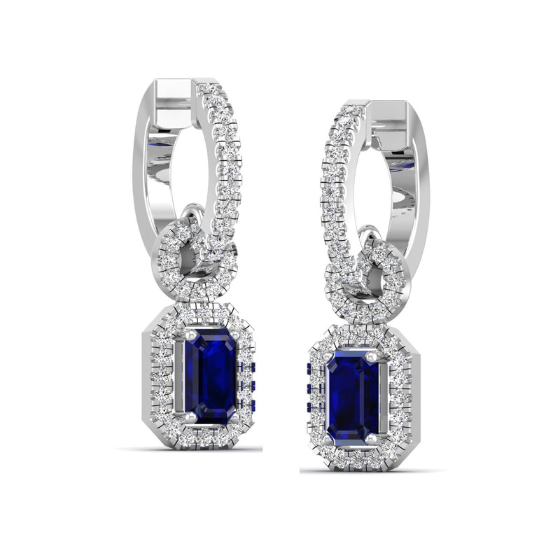 14K White Gold - Sapphire