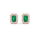14K Rose Gold - Emerald
