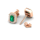 14K Rose Gold - Emerald