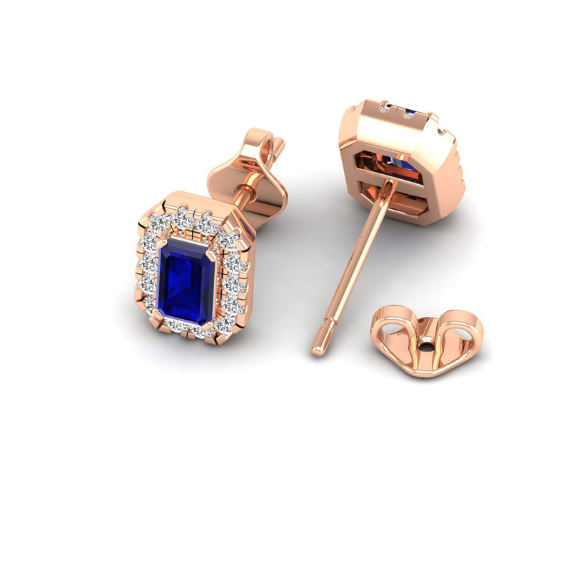 14K Rose Gold - Sapphire