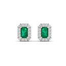 14K White Gold - Emerald