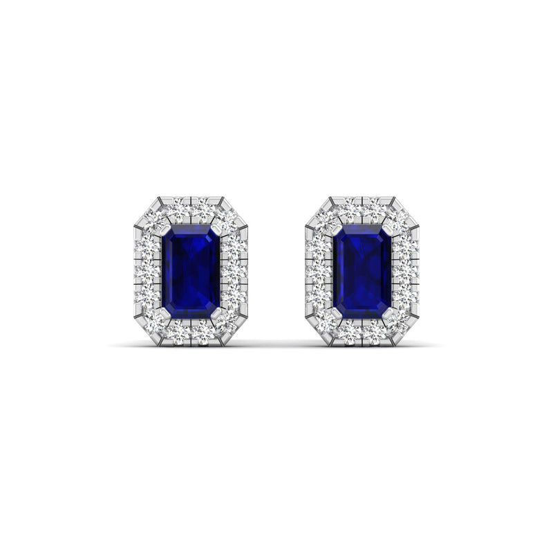 14K White Gold - Sapphire