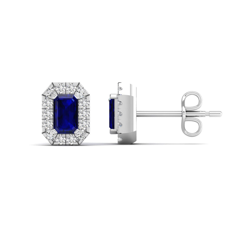14K White Gold - Sapphire