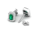 14K White Gold - Emerald