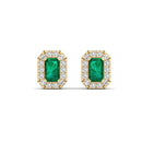 14K Yellow Gold - Emerald