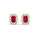 14K Yellow Gold - Ruby