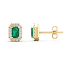 14K Yellow Gold - Emerald