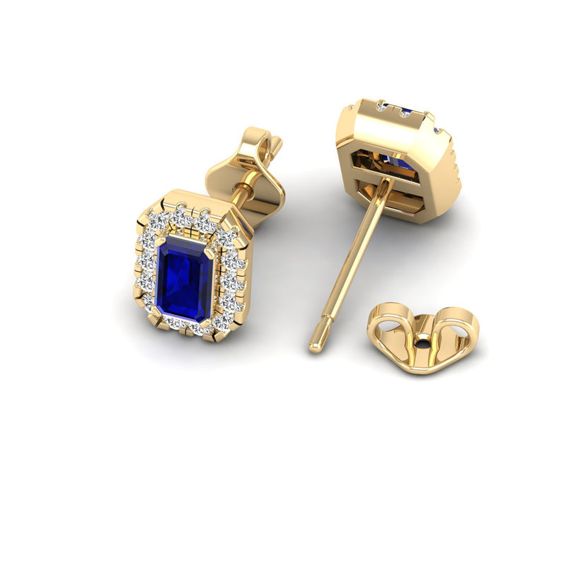 14K Yellow Gold - Sapphire