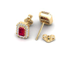 14K Yellow Gold - Ruby