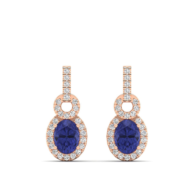 14K Rose Gold - Tanzanite