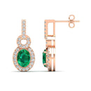 14K Rose Gold - Emerald
