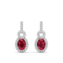 14K White Gold - Ruby