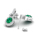 14K White Gold - Emerald
