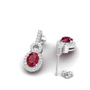 14K White Gold - Ruby