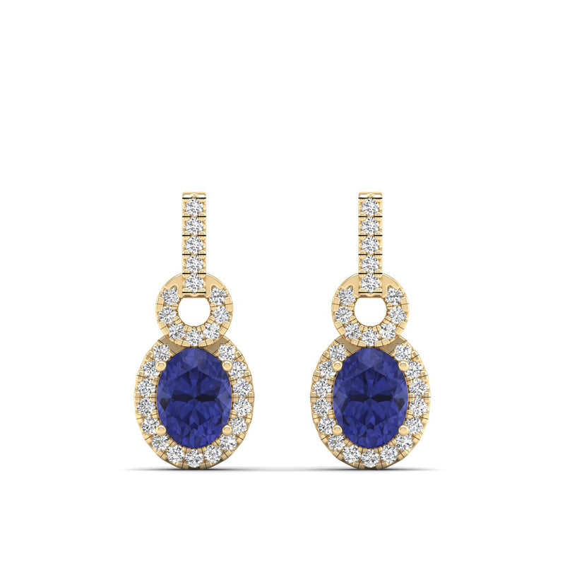 14K Yellow Gold - Tanzanite