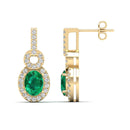 14K Yellow Gold - Emerald