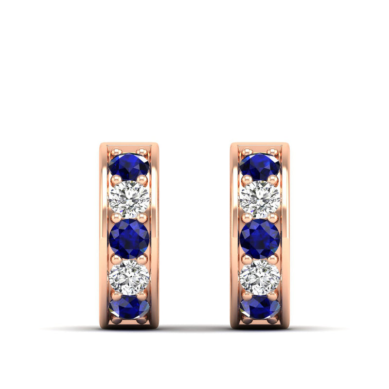 14K Rose Gold - Sapphire