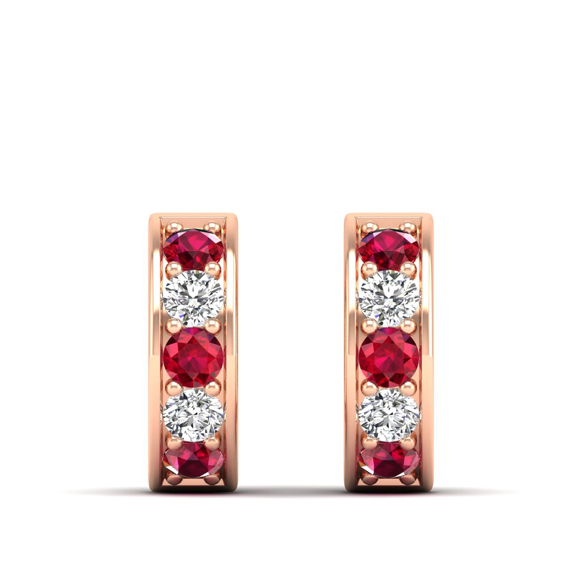 14K Rose Gold - Ruby
