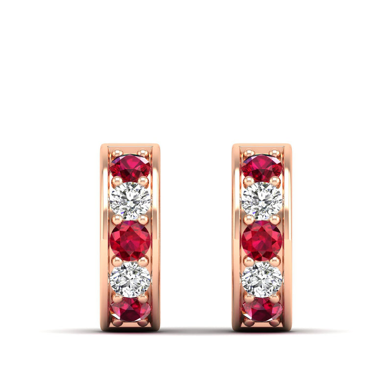 14K Rose Gold - Ruby