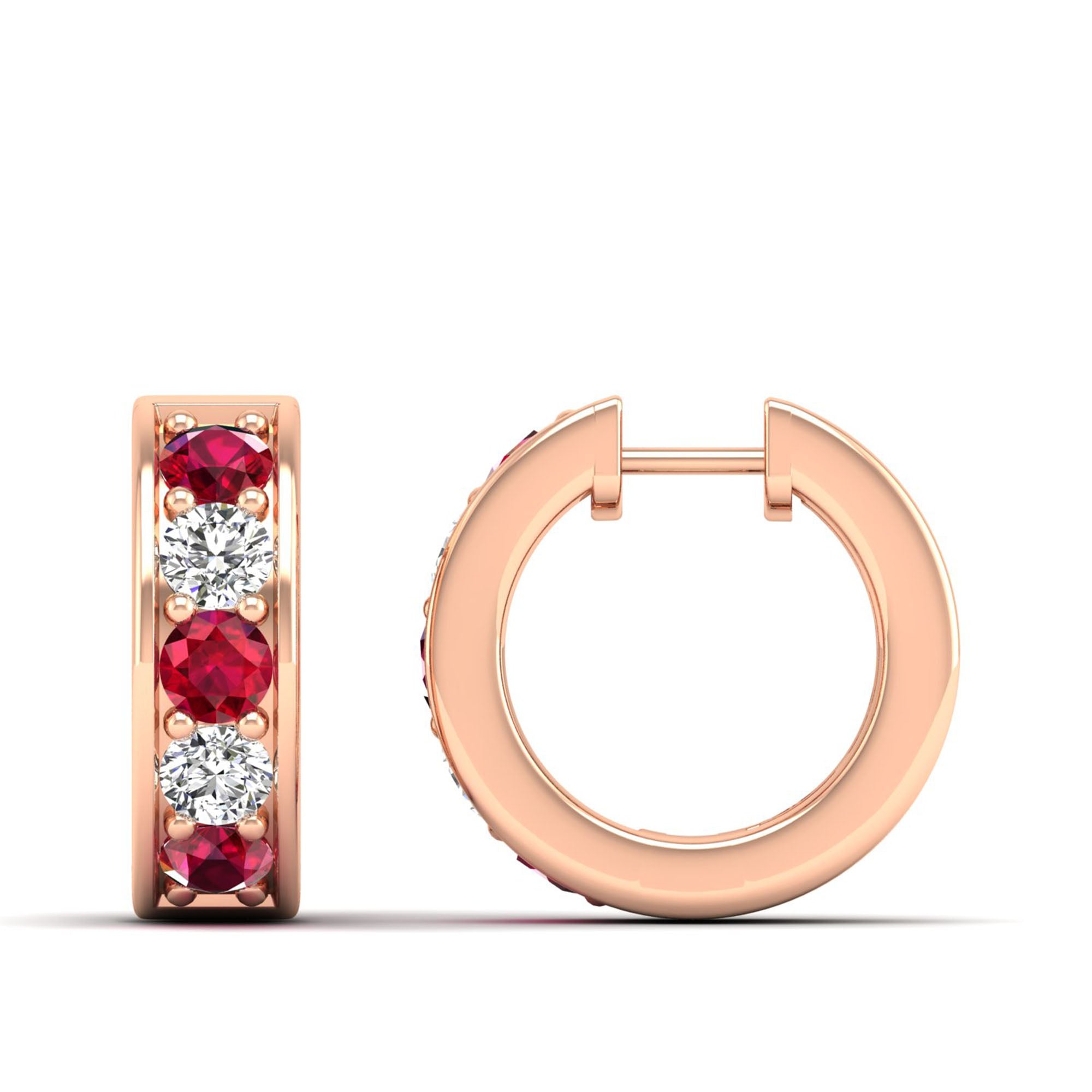 14K Rose Gold - Ruby
