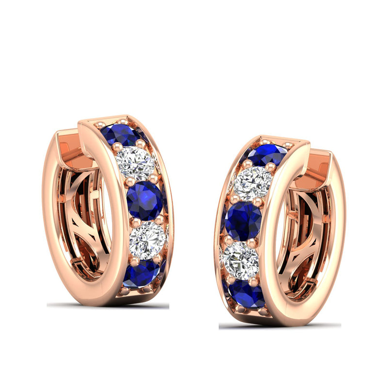 14K Rose Gold - Sapphire