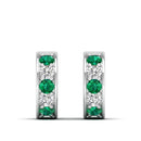 14K White Gold - Emerald