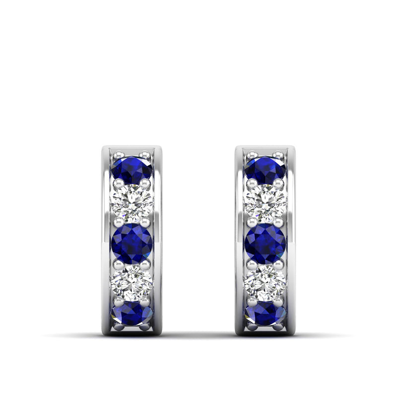 14K White Gold - Sapphire