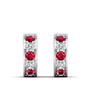 14K White Gold - Ruby