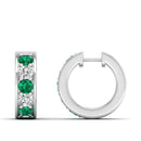 14K White Gold - Emerald