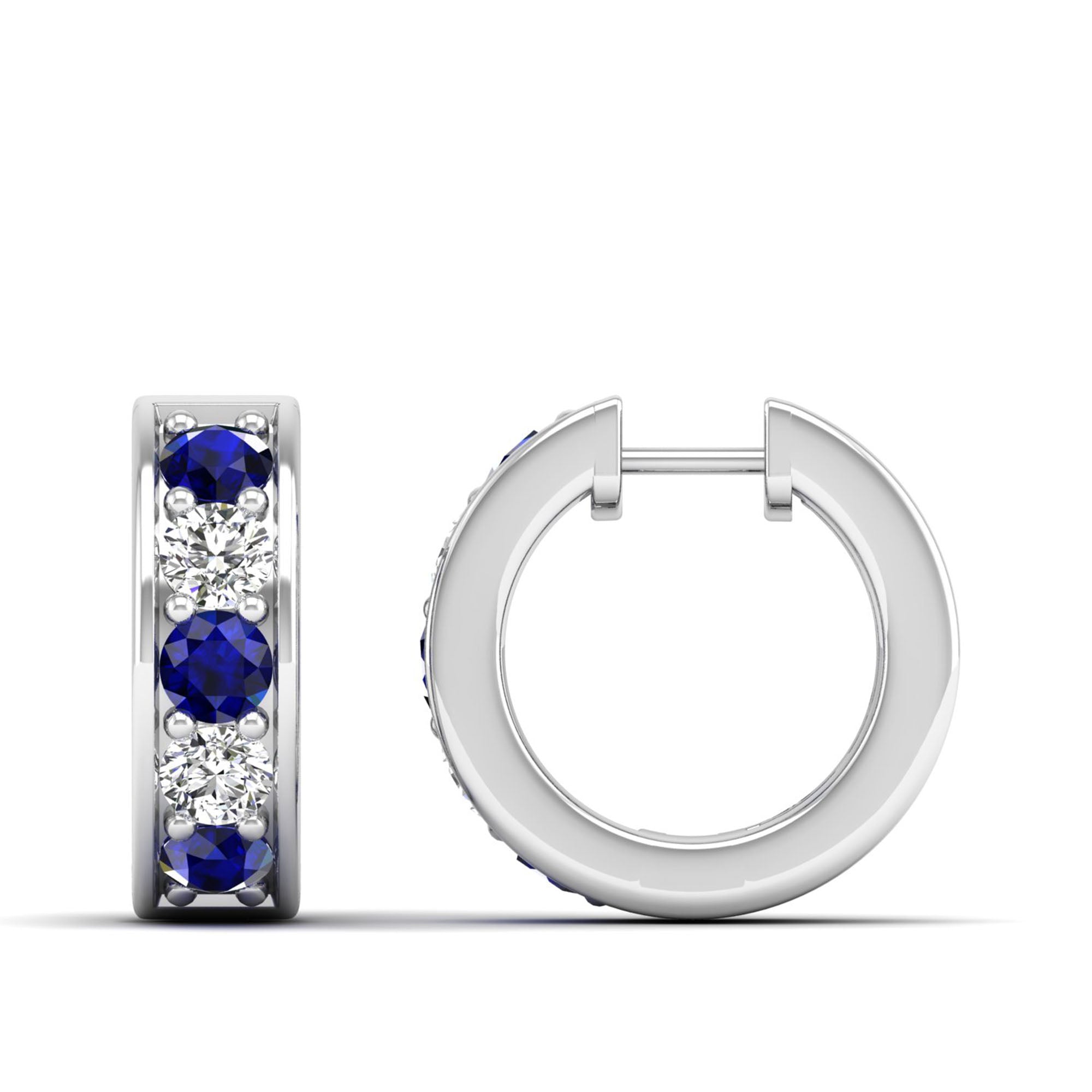 14K White Gold - Sapphire