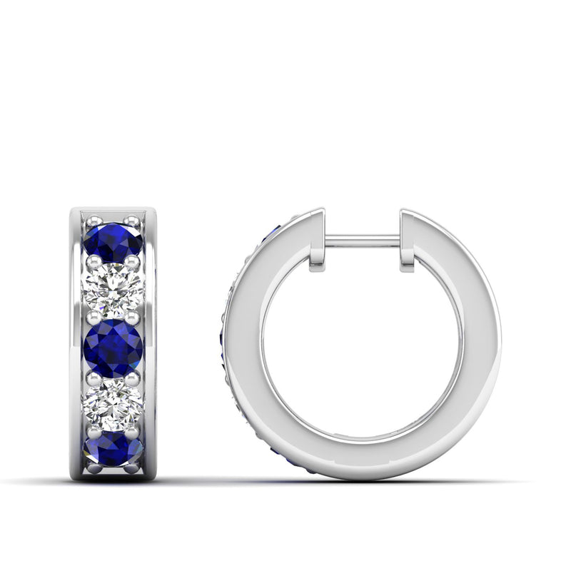 14K White Gold - Sapphire
