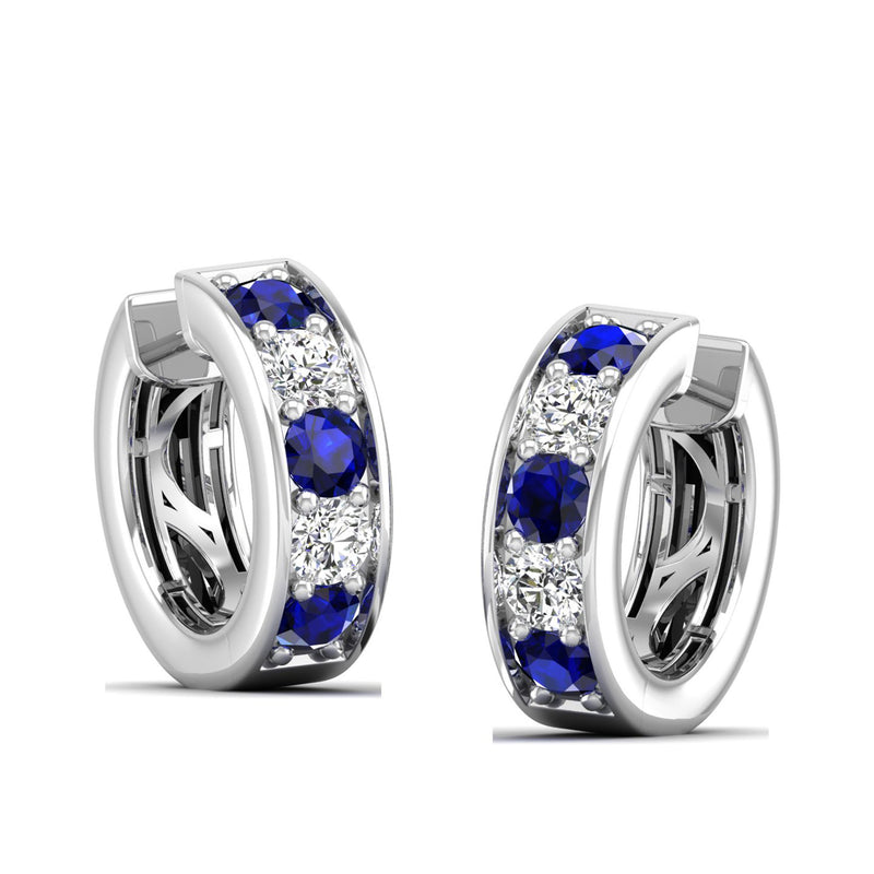 14K White Gold - Sapphire